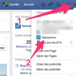 Interagir en tant que page Facebook