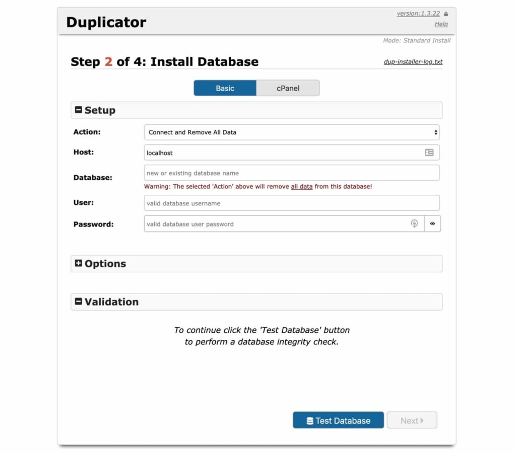 creation-base-donnees-duplicator