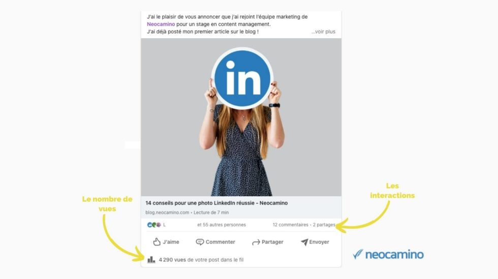 6 étapes pour améliorer son taux d'engagement linkedin Neocamino
